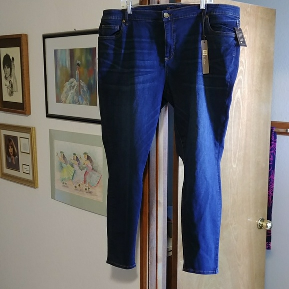 Kut from the Kloth Denim - Kut from the Kloth 22w skinny ankle dark blue wash